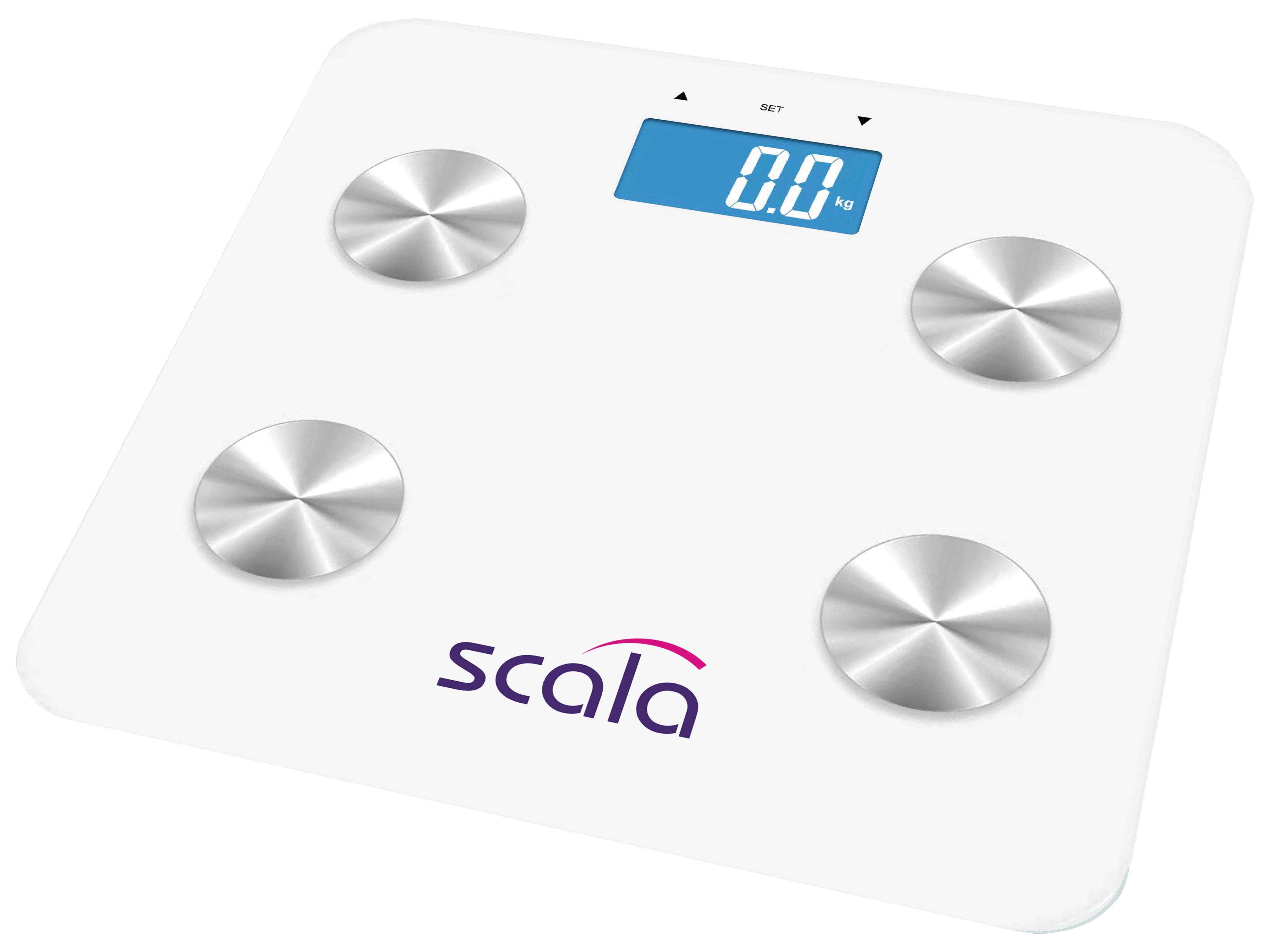 SCALA Personenwaage SC 4280, digital, Körperfett, 180 kg, weiß