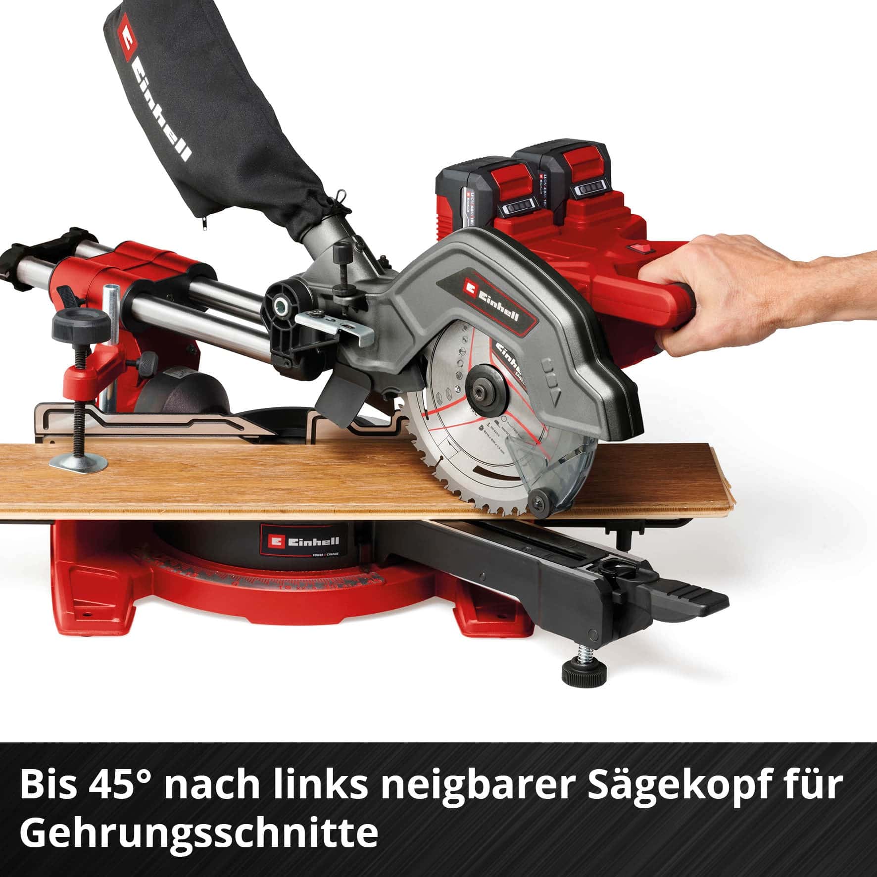 EINHELL Akku-Zug-Kapp-Gehrungssäge TE-SM 36/8 L Li-Solo