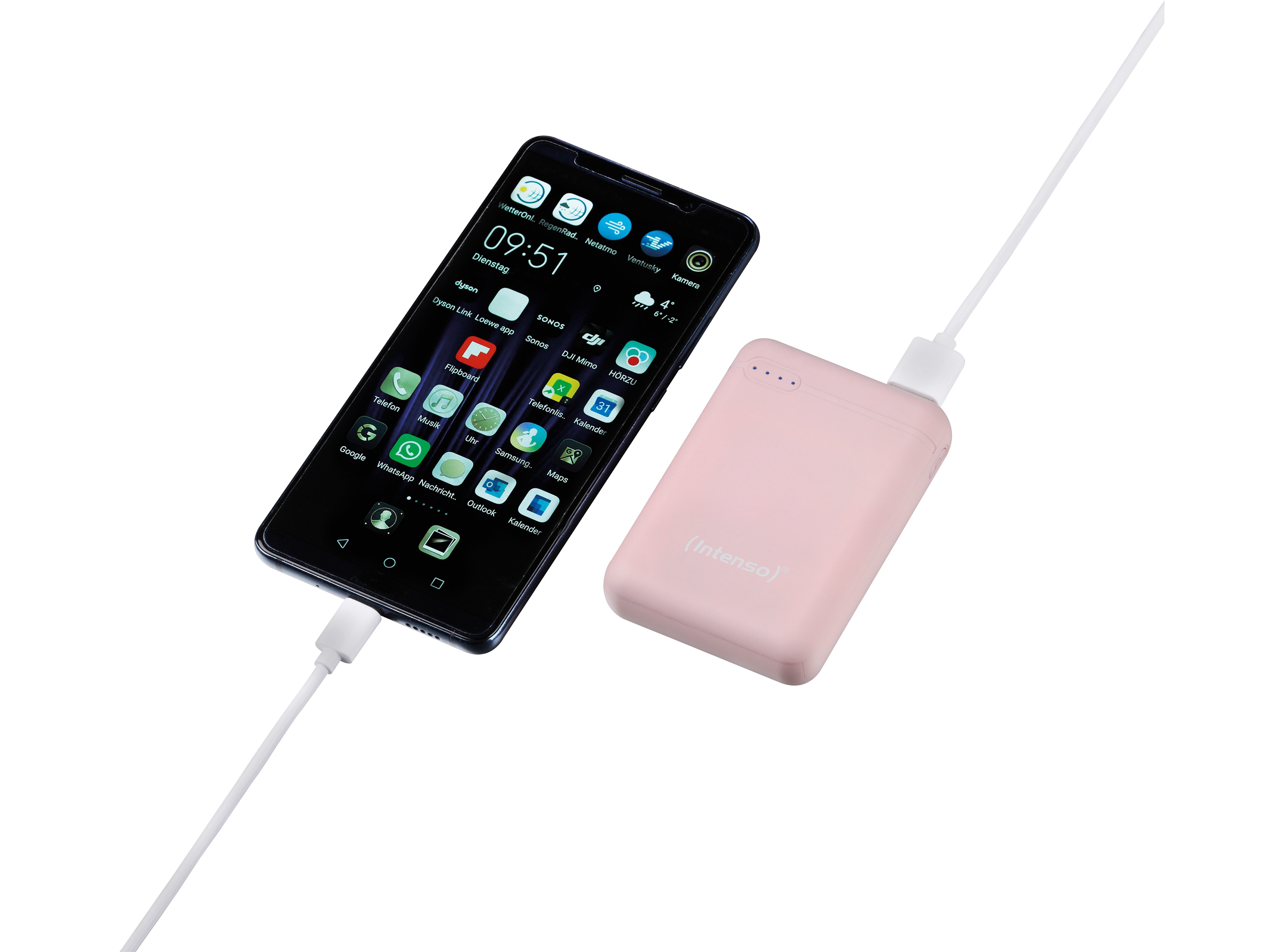 INTENSO USB Powerbank 7313533 XS 10000, 10.000 mAh, rose