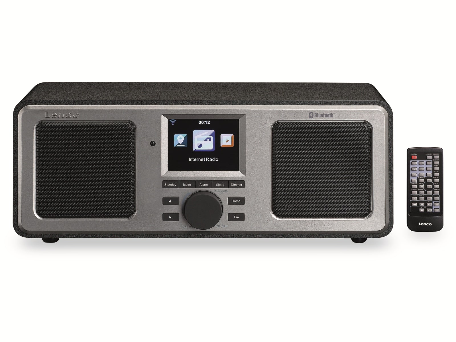 Lenco Internetradio DIR-150, Bluetooth, schwarz/silber