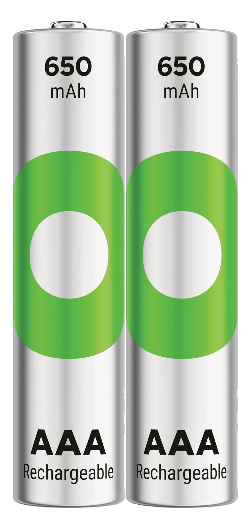 GP ReCyKO NiMH Akku Micro AAA, HR03 1,2V/ 650 mAh, 2 Stück 