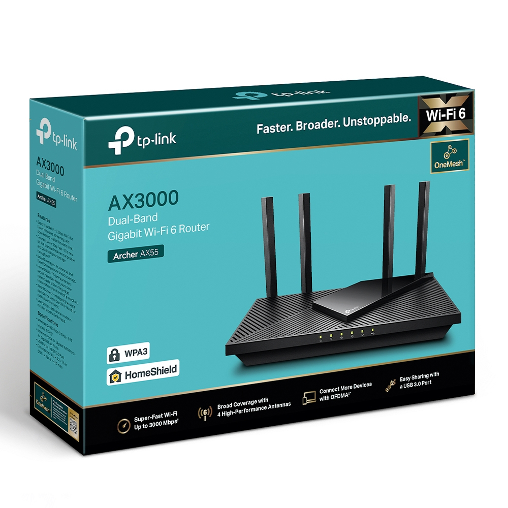 TP-LINK WLAN Mesh-Router Archer AX55