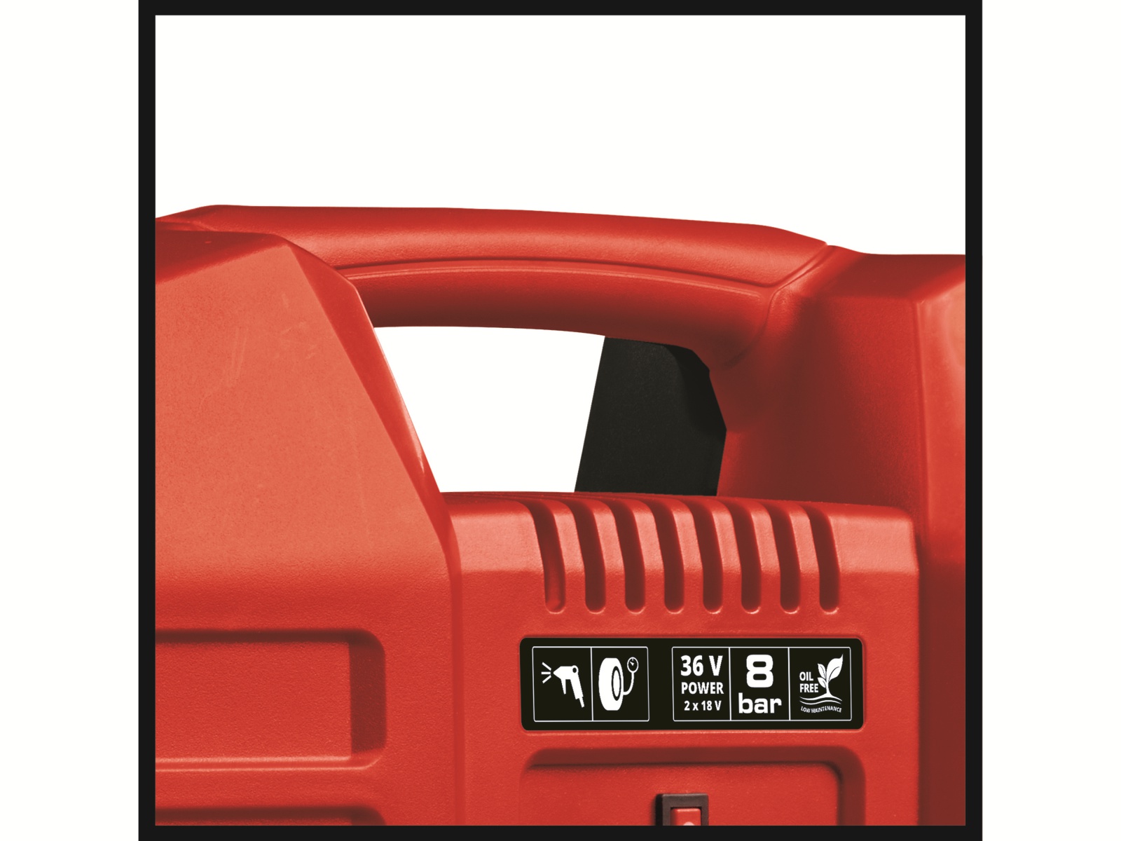 EINHELL Akku-Koffer-Kompressor TE-AC 36/8 Li OF Set - Solo