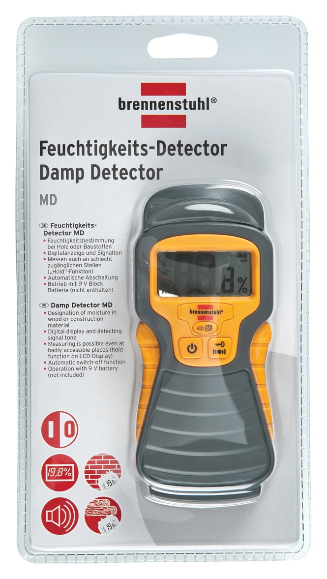 BRENNENSTUHL Feuchtigkeits-Detector, schwarz/gelb