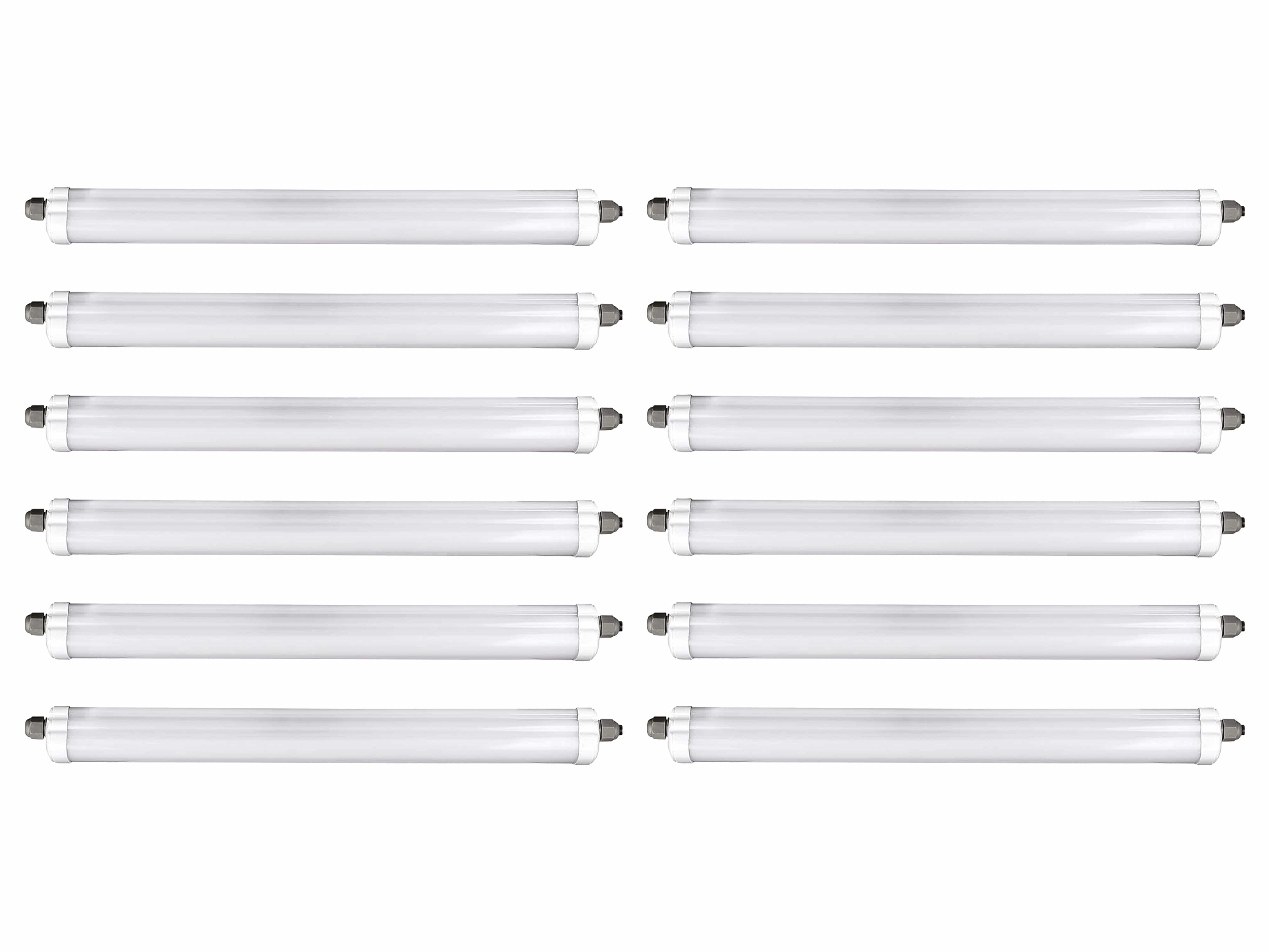 V-TAC LED-Feuchtraum-Wannenleuchte VT-1574-N, EEK: E, 48 W, 5760 lm, 6500 K, 1500 mm, 12 Stück