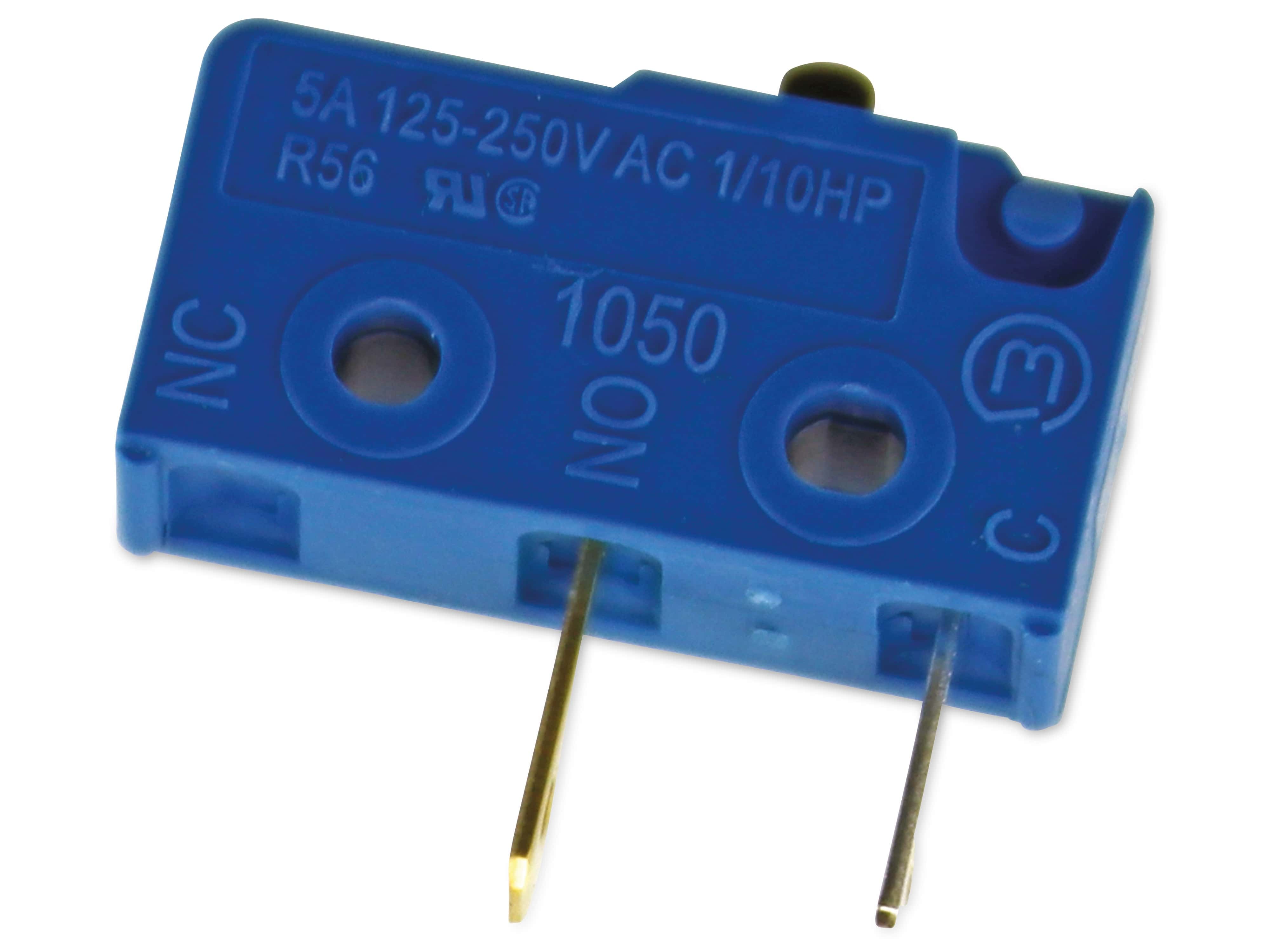 MARQUARDT Schnappschalter, 01050.1122, tastend, 1 x Aus/(Ein), 250 V/AC, 5 A, Flachstecker 2,8 mm