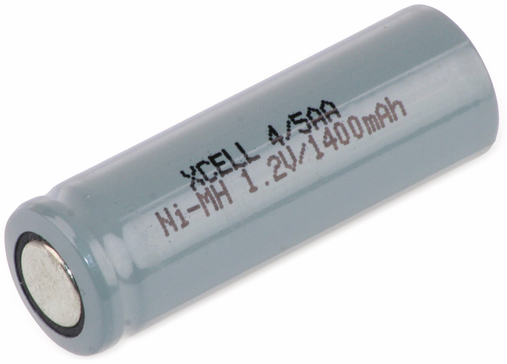 XCELL NiMH-Akku, Industriezelle, 4/5 AA, Flat-Top, 43x14,5mm, 1,2V/1400mAh