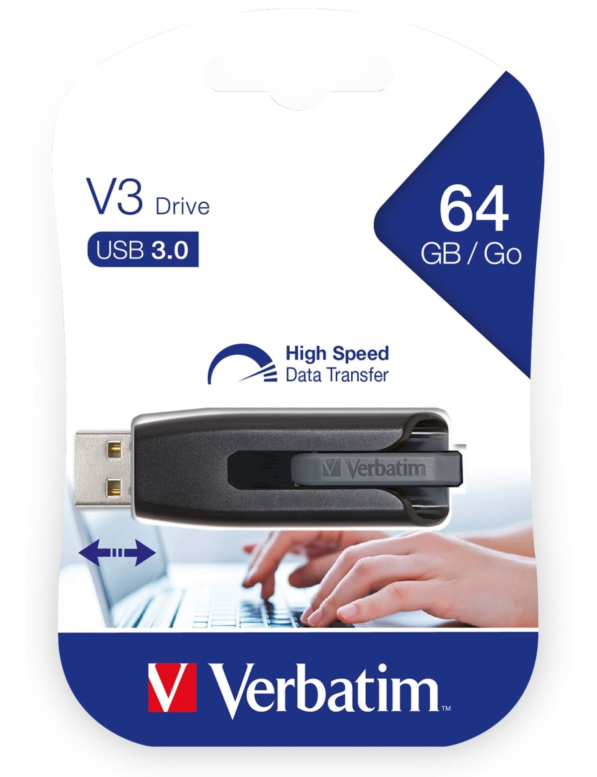 VERBATIM USB3.0 Speicherstick V3 Store n Go, 64 GB