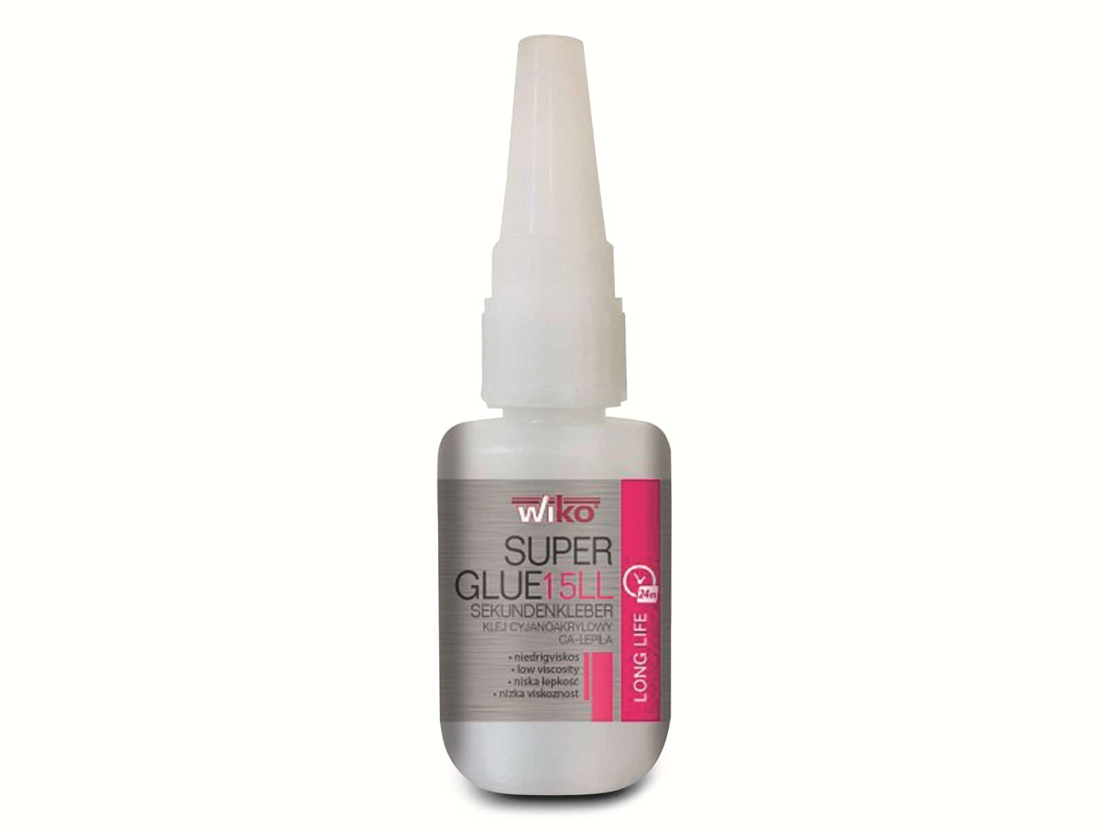 WIKO Sekundenkleber SUPER GLUE 15 LONG LIFE, 50g