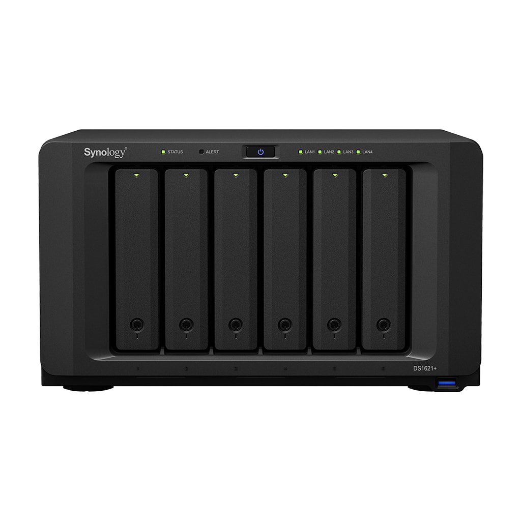 SYNOLOGY DiskStation DS1621+, NAS, Desktop, AMD Ryzen V1500B, schwarz