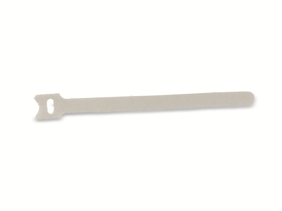 DAYTOOLS Kabelbinder, 180x12 mm, Klettverschluss, weiß, 10 Stück