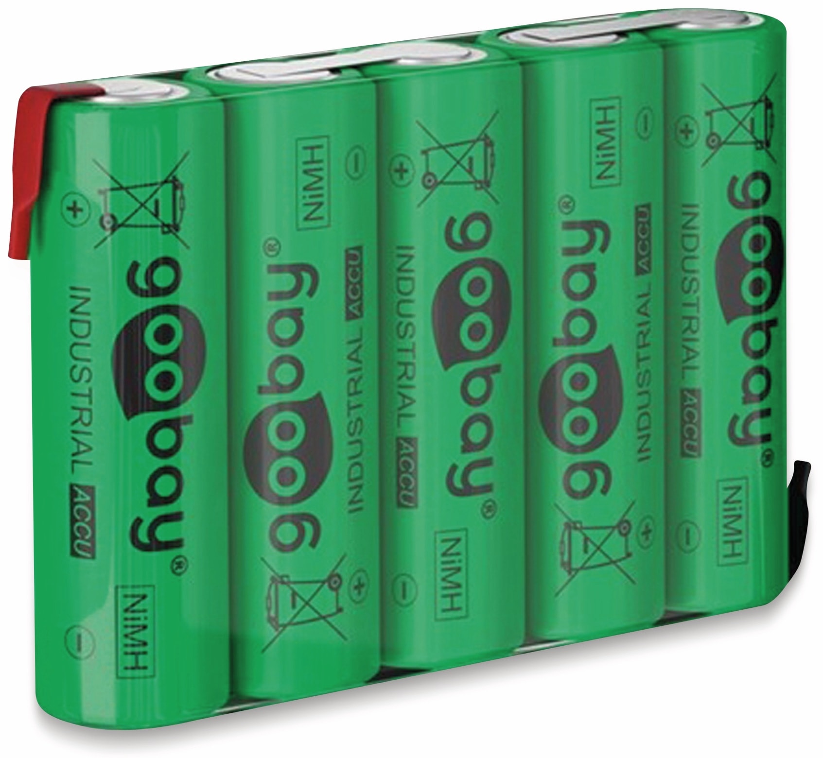 GOOBAY NiMH-Akku-Pack AA, 55582, 6V/2100 mAh, Lötfahnen