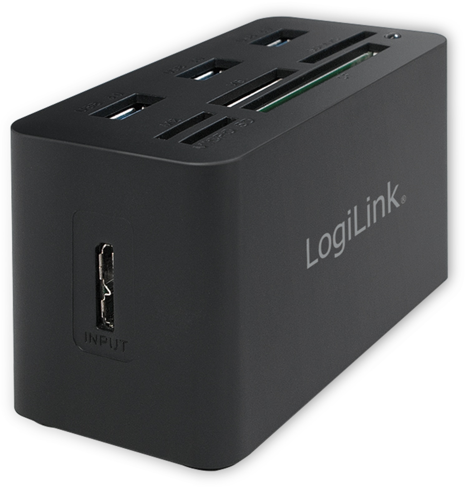 LOGILINK USB 3.0 Cardreader CR0042, 3x USB-A