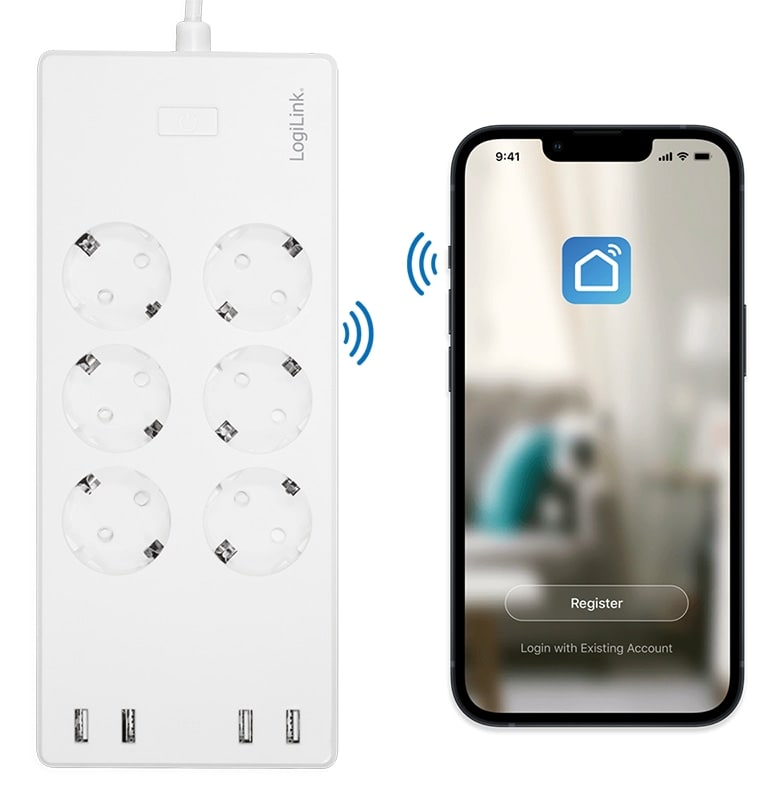 LOGILINK SH0105 Wi-Fi Smart Steckdosenleiste