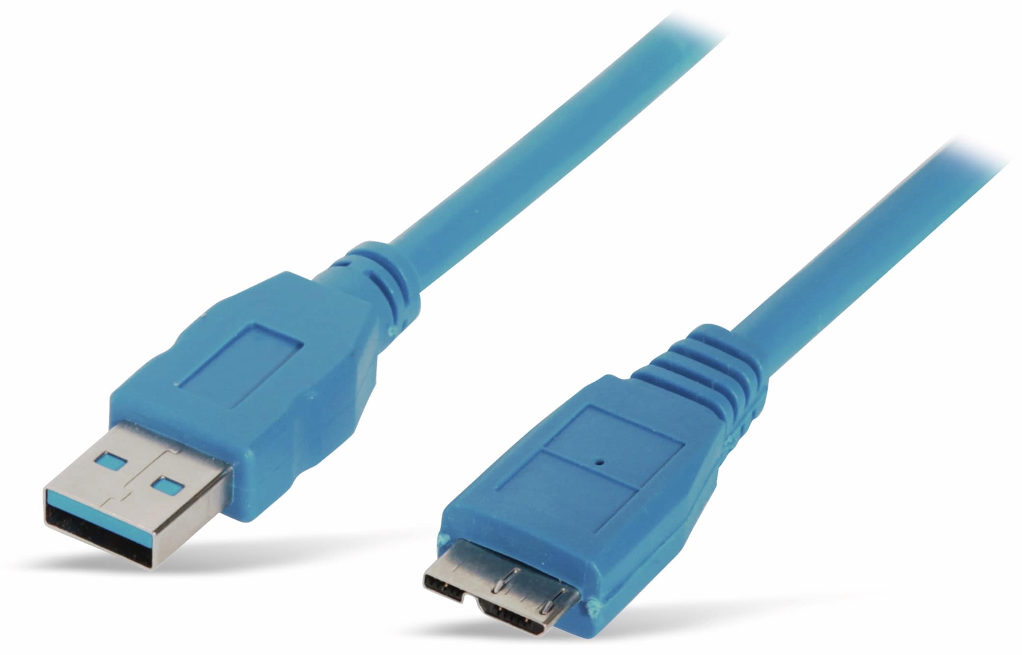 S-IMPULS USB3.0 Anschlusskabel, A/Micro-B, 0,5 m, blau