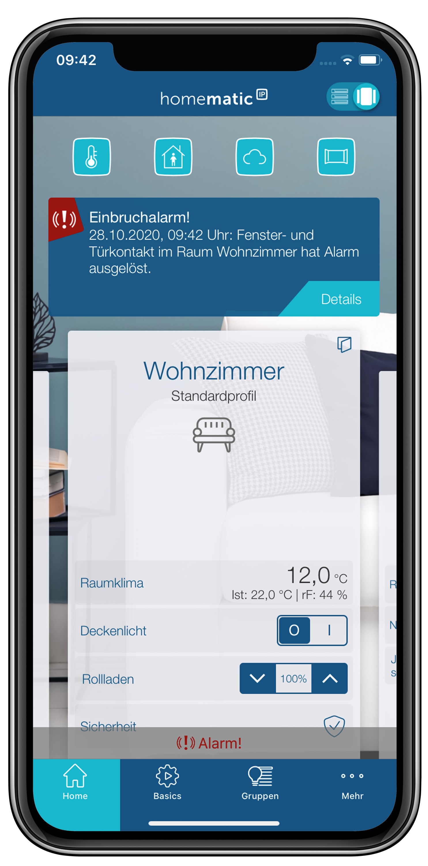 HOMEMATIC IP Fenster- und Türkontakt, 158603A0, optisch, plus