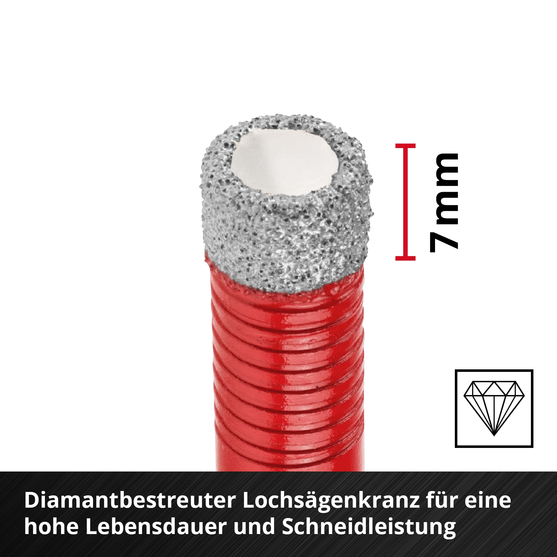 EINHELL Diamant-Fliesenbohrer-Set, 500404, XS-Case, 4-teilig