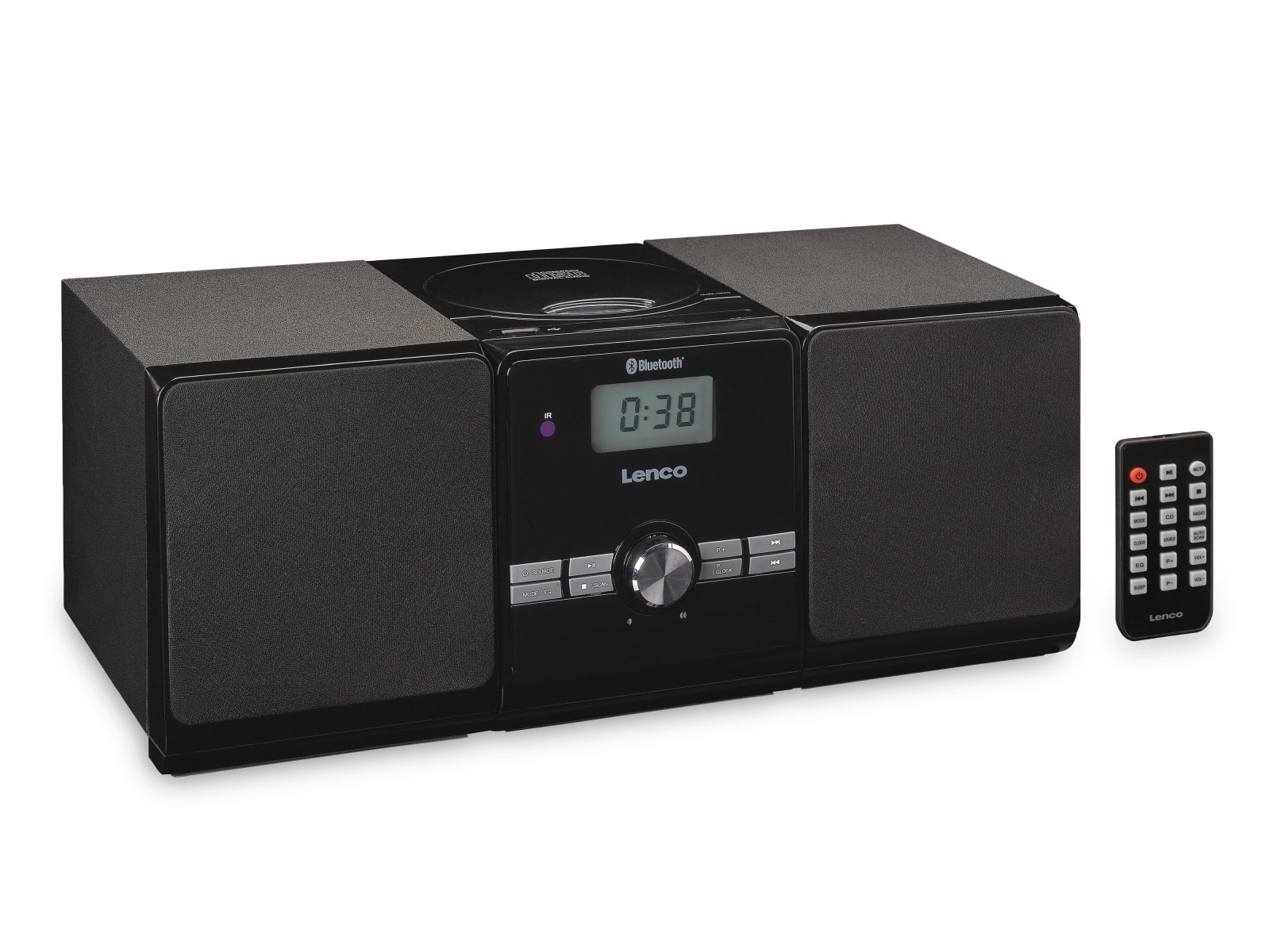 LENCO Stereoanlage MC-030BK, FM, USB, CD/MP3-Player, Bluetooth, schwarz