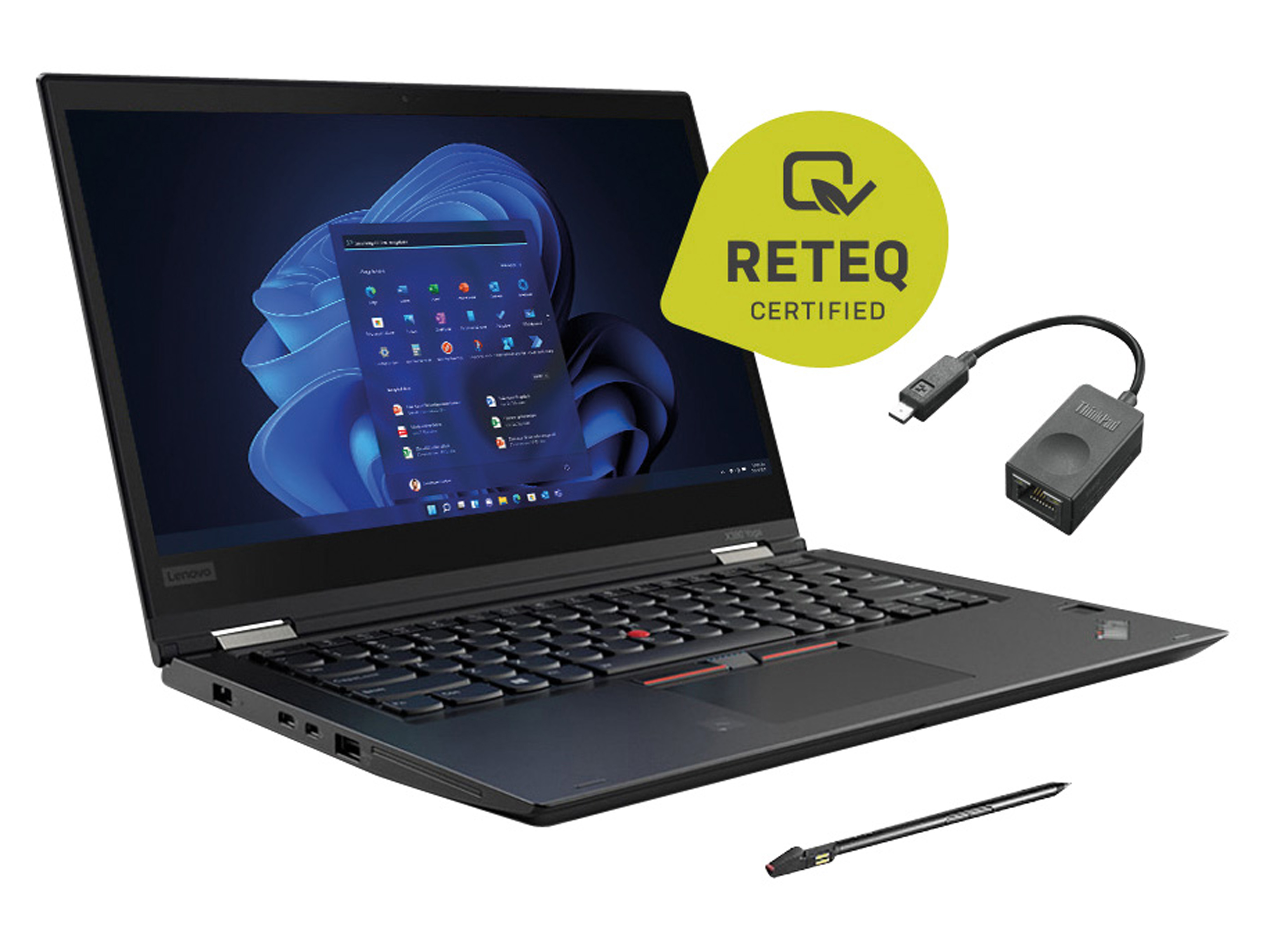 LENOVO Notebook Thinkpad X380 Yoga, 33,8 cm (13,3"), i5, 8GB, 256GB, Win11Pro, Refurbished