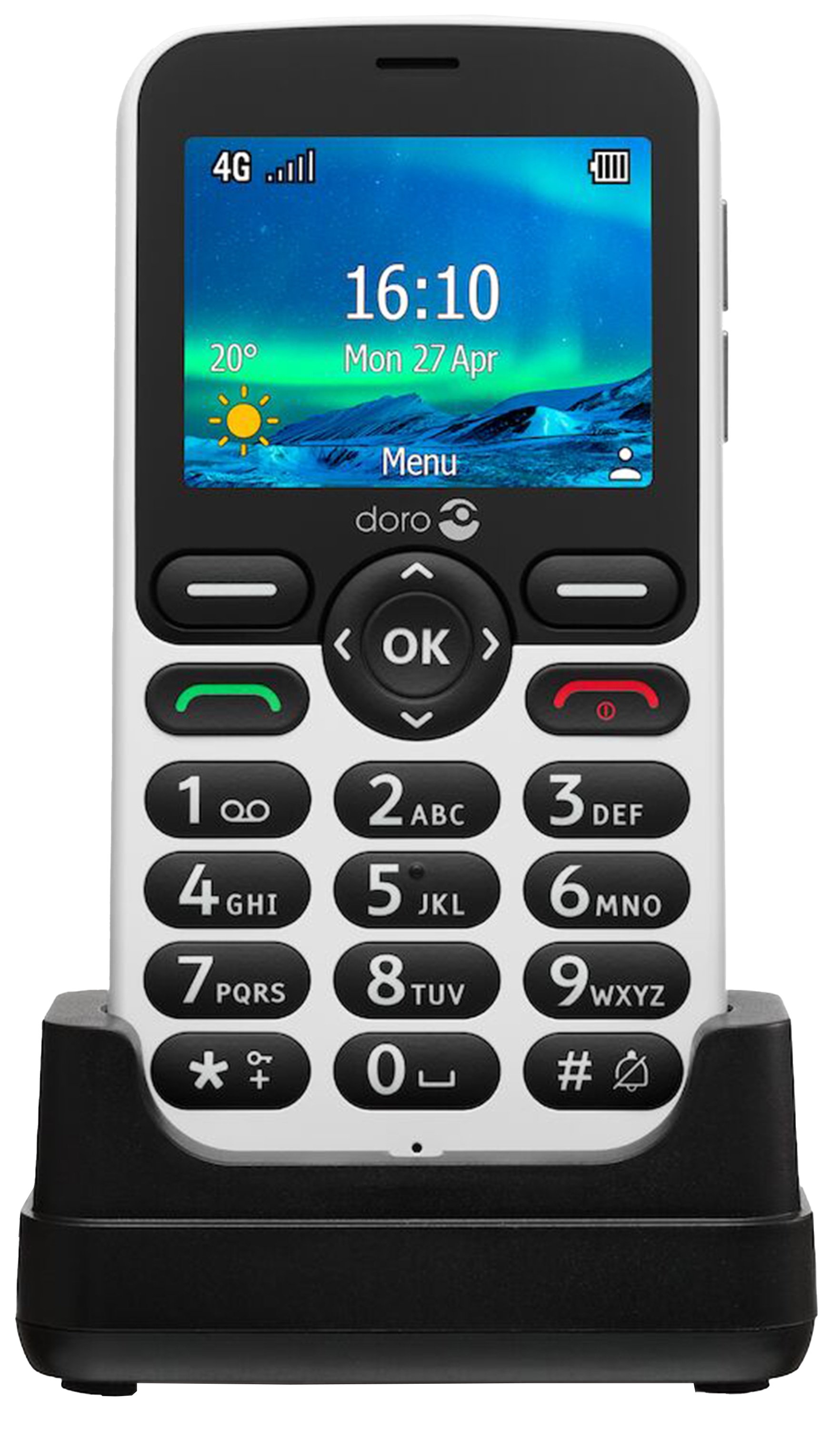 DORO Handy 5860 schwarz-weiß