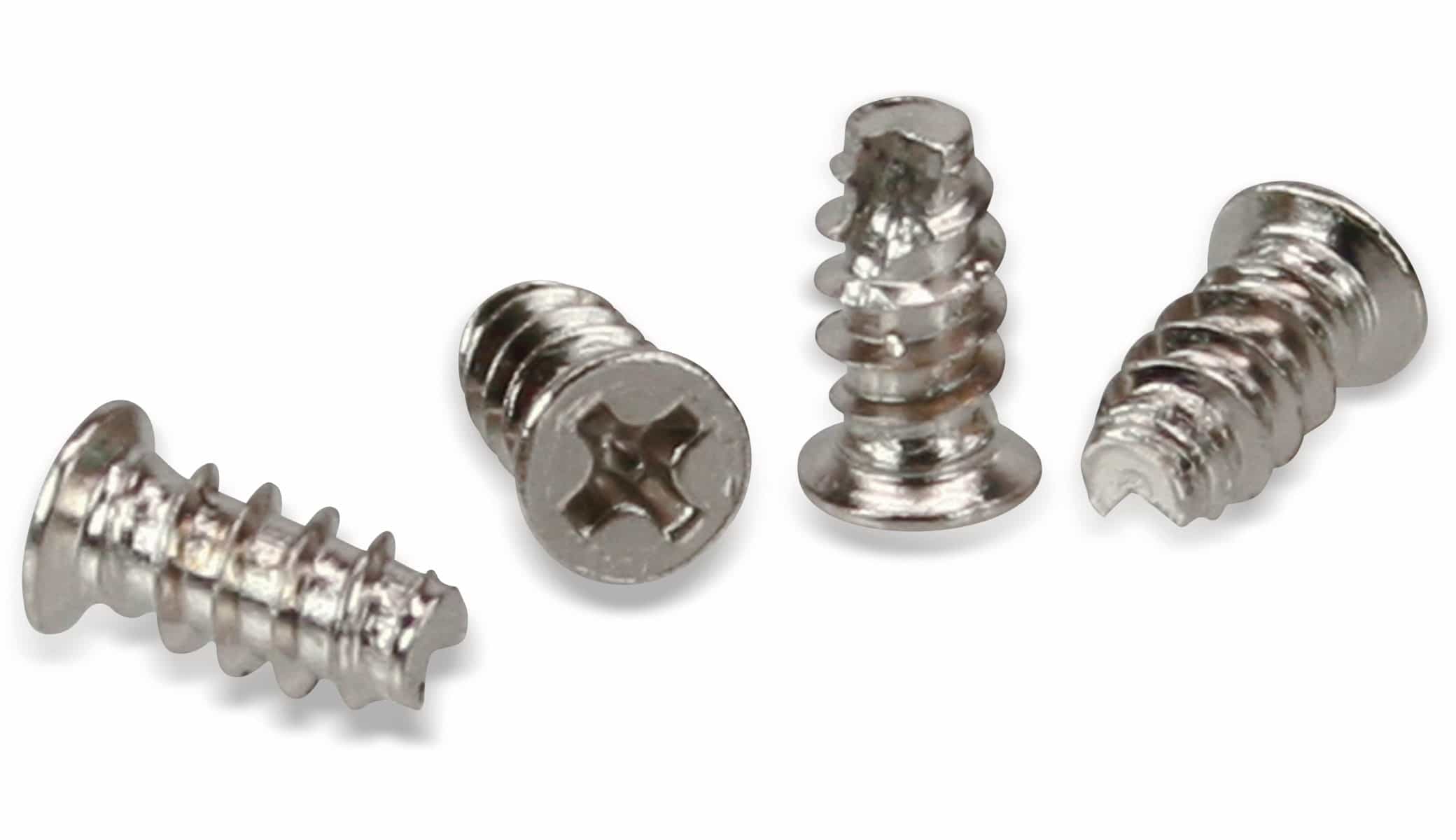 INLINE Lüfterschrauben 5x10mm, 4-er Pack