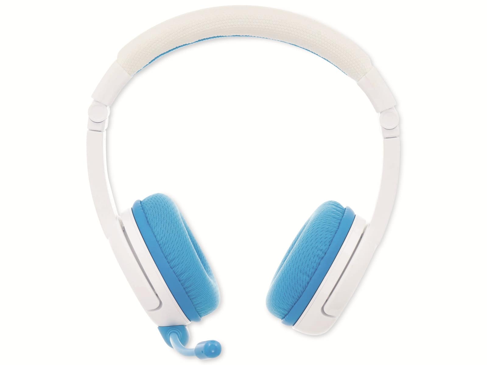 ONANOFF Bluetooth On-Ear Kopfhörer BuddyPhones School+, für Kinder, weiß/blau