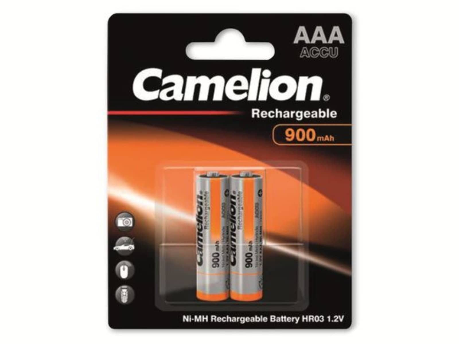 CAMELION NiMH-Micro-Akku 900mAh, 2 Stück