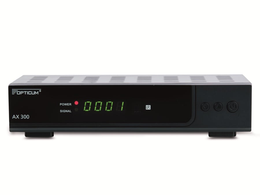 RED OPTICUM DVB-S HDTV-Receiver AX300 Plus, PVRready, schwarz