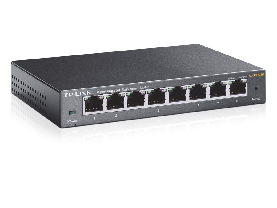 TP-LINK Gigabit Netzwerk-Switch TL-SG108E, 8-Port