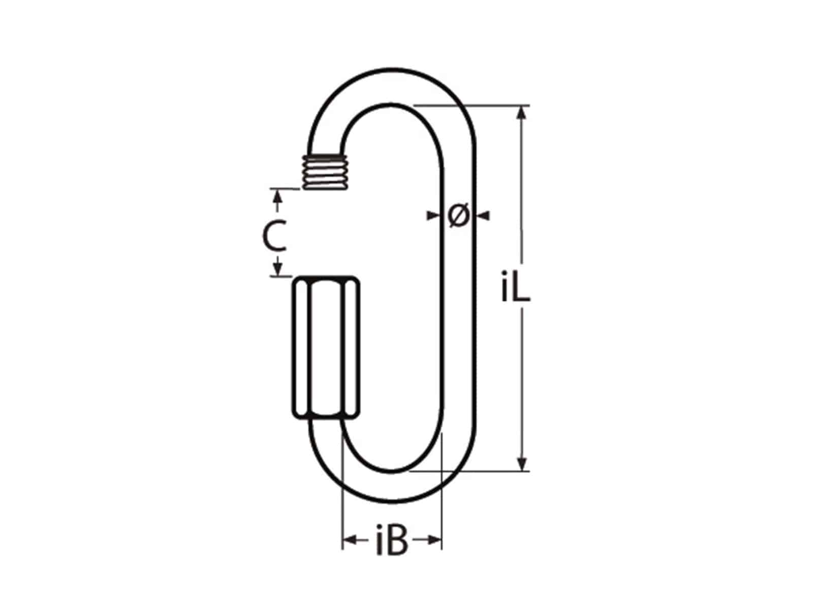 MARINETECH Schraubverbinder Edelstahl A4 lange Form, 5x62mm