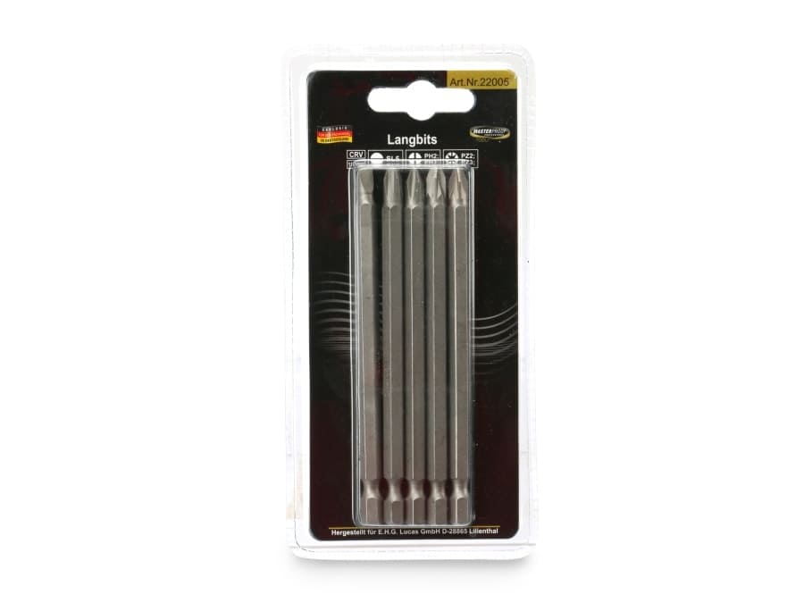 MASTERPROOF Langbit-Set, 5-teilig