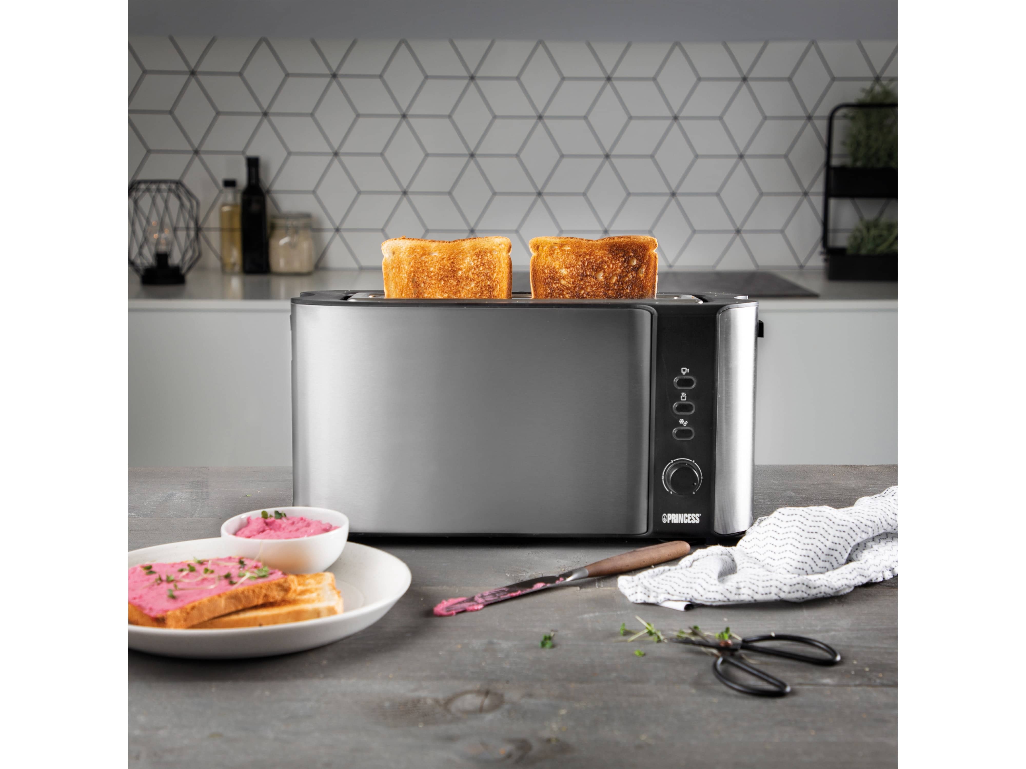 PRINCESS Langschlitz-Toaster 142353, 1000 W