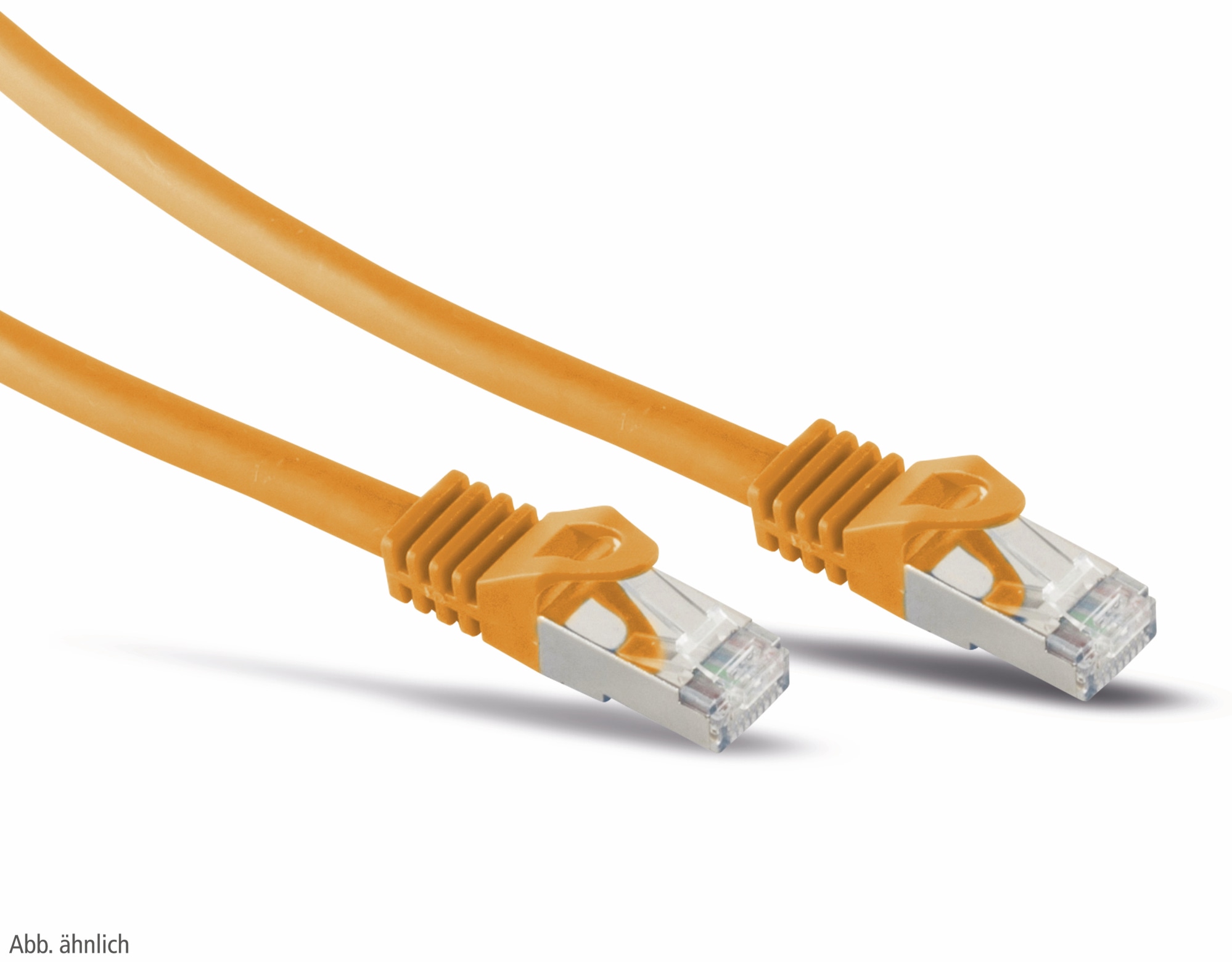 S-IMPULS RJ45 Patchkabel S/FTP (PIMF), m. CAT.7 Rohkabel, 10 m, orange