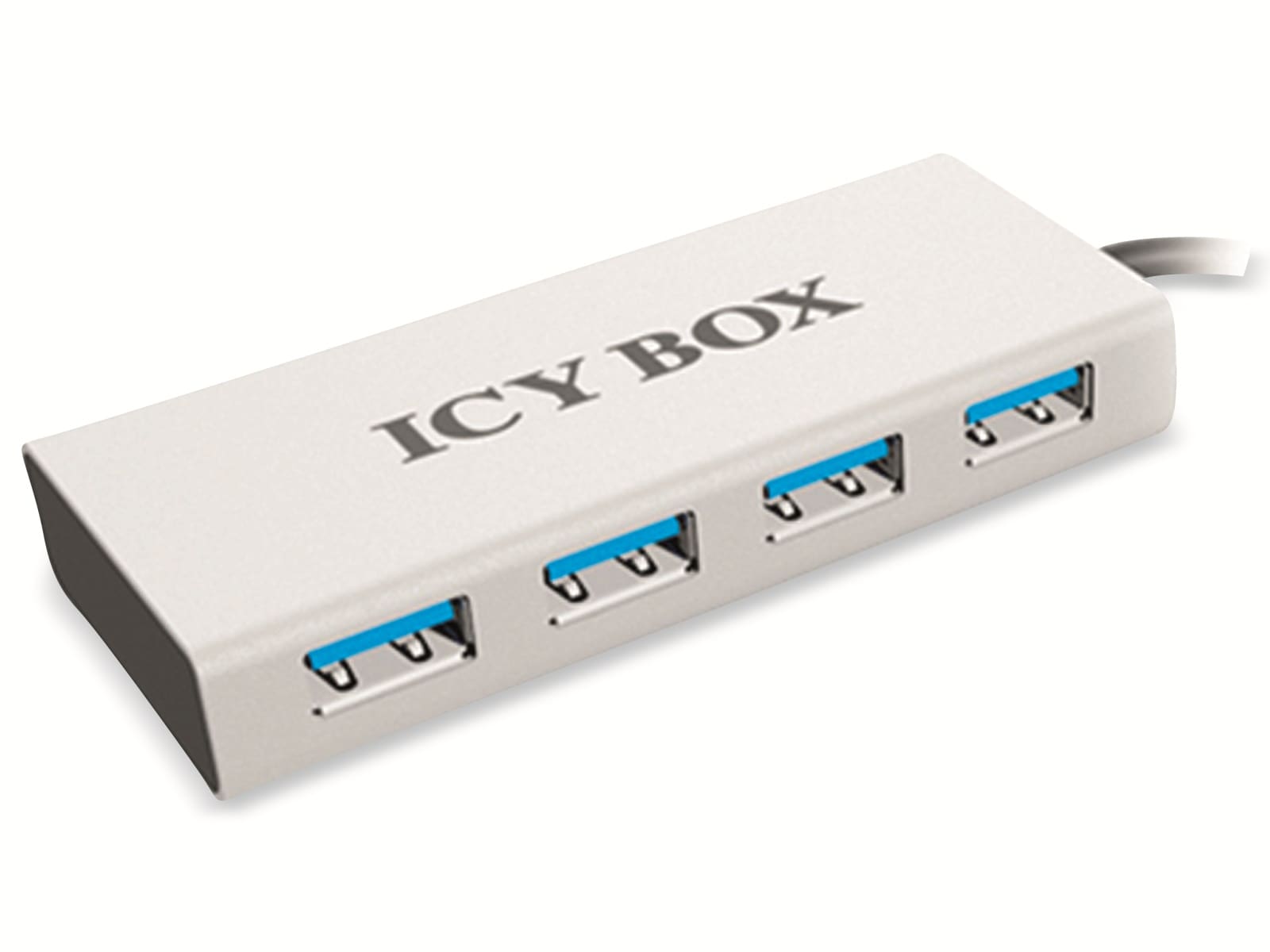 ICY BOX USB-Hub IB-AC6104, USB 3.0, 4-port, Alu/Kunststoff