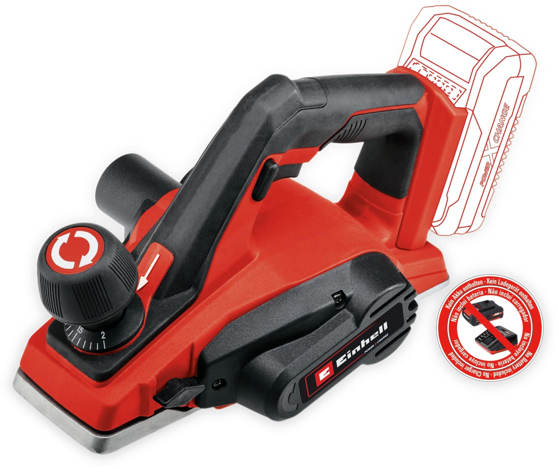 EINHELL Akku-Hobel TE-PL 18/82 Li Solo