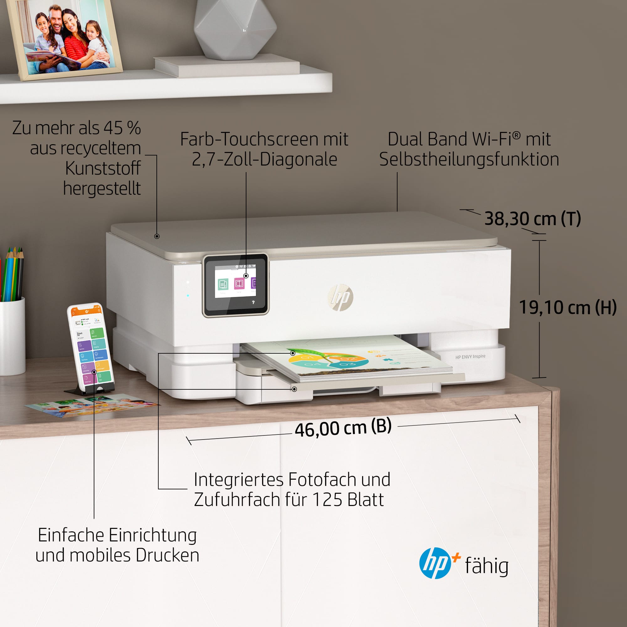 HP Tintenstrahldrucker ENVY Inspire 7220e 3 in 1