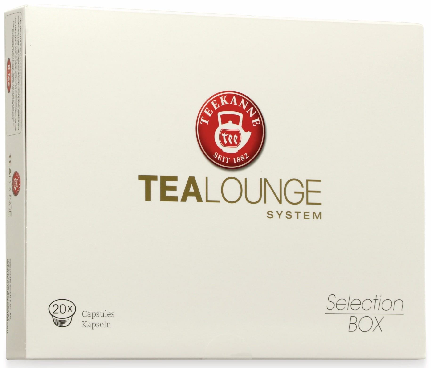 Teekanne Teekapselmaschine Tealounge, 1 l, 1445 W, inkl. Selection Box, rot