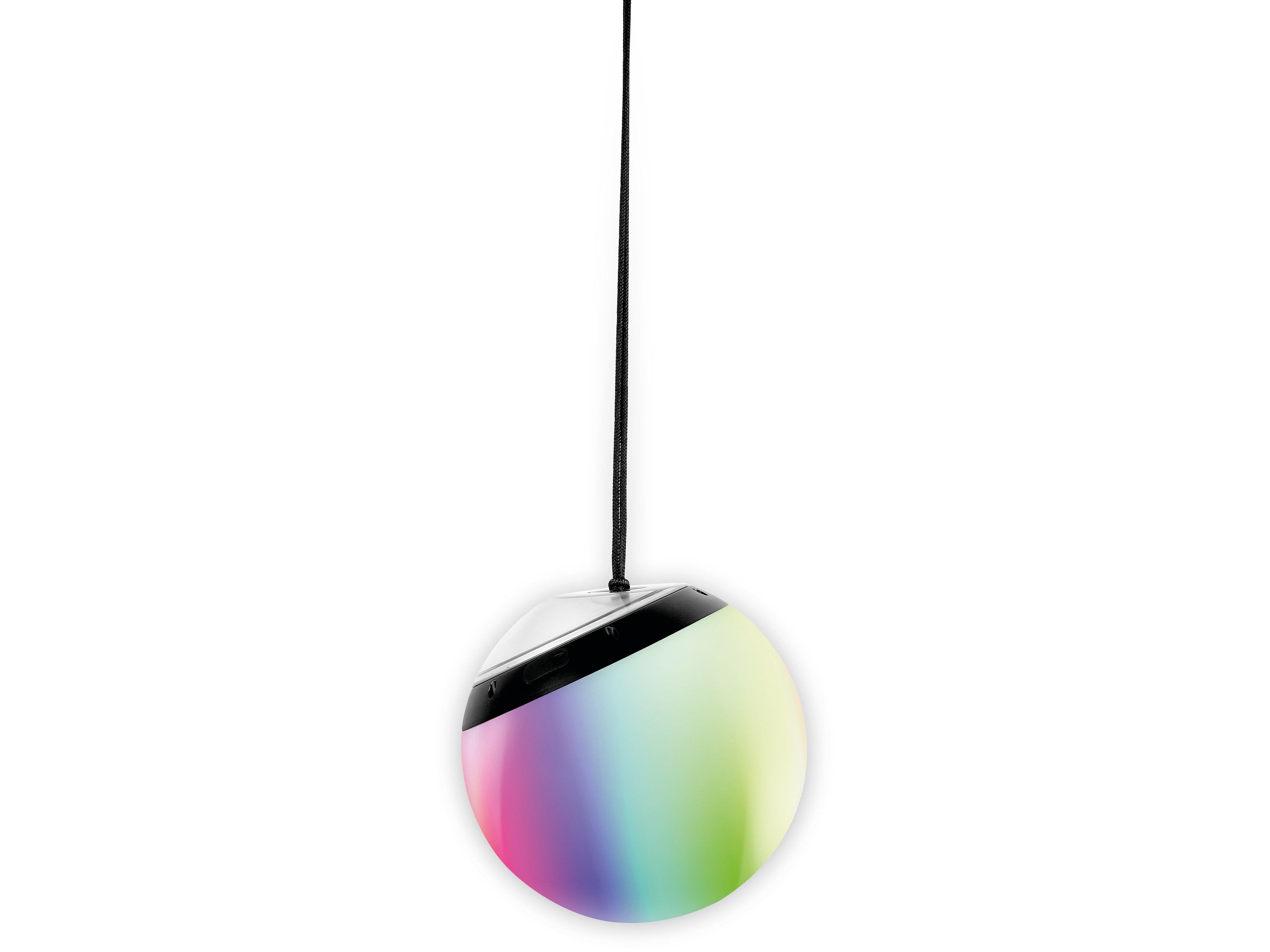 TINT Müller-Licht Solar LED-Gartenleuchte Pendula, Ø 20 cm, RGB+W