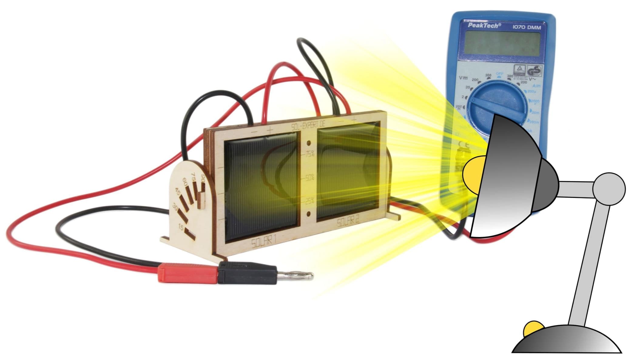 SOL-EXPERT Experimentierset Photovoltaik, Schülerexperimente 