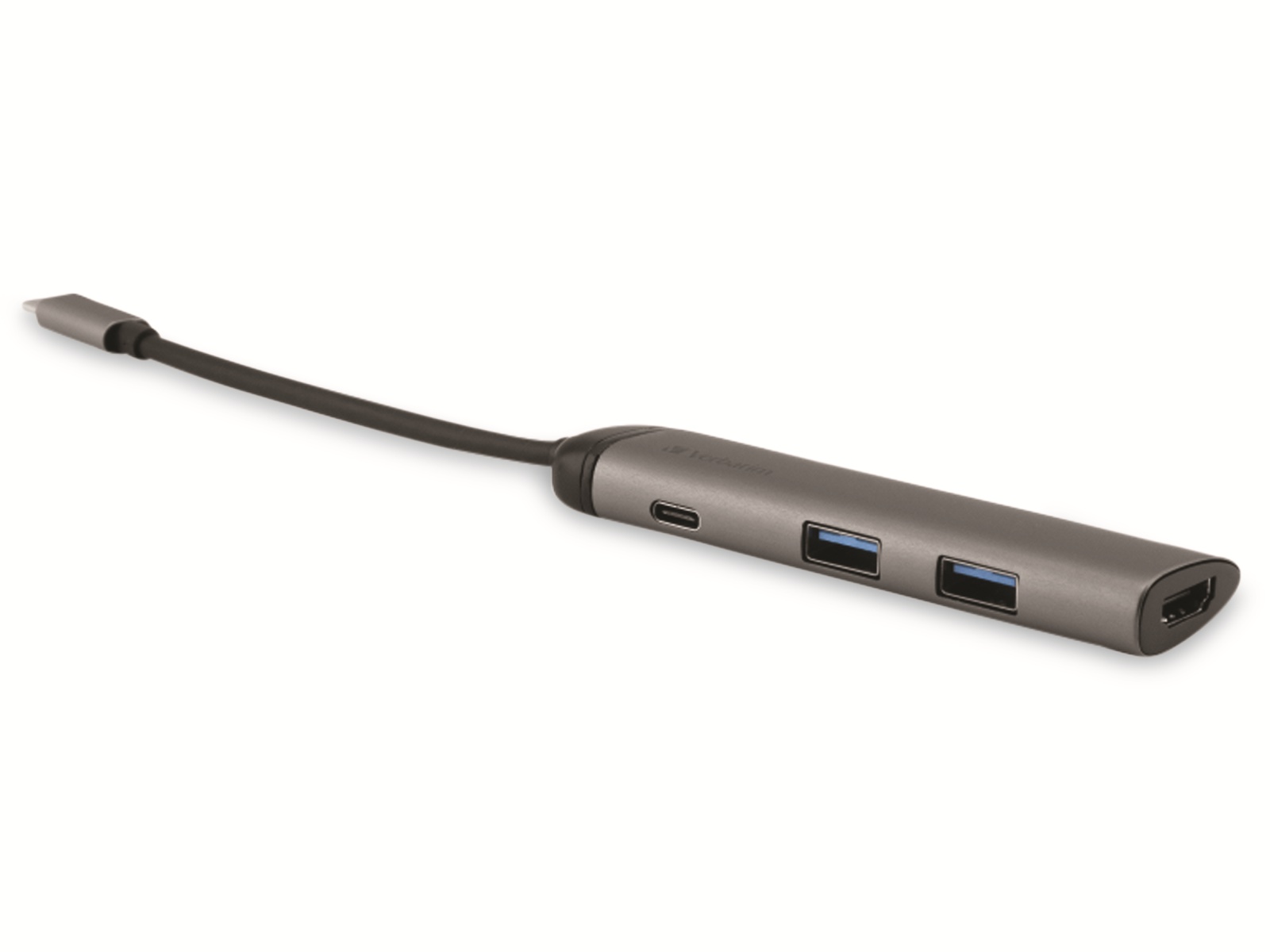 VERBATIM USB-C Hub Mulitport 2x USB3.0, HDMI, Power Charge