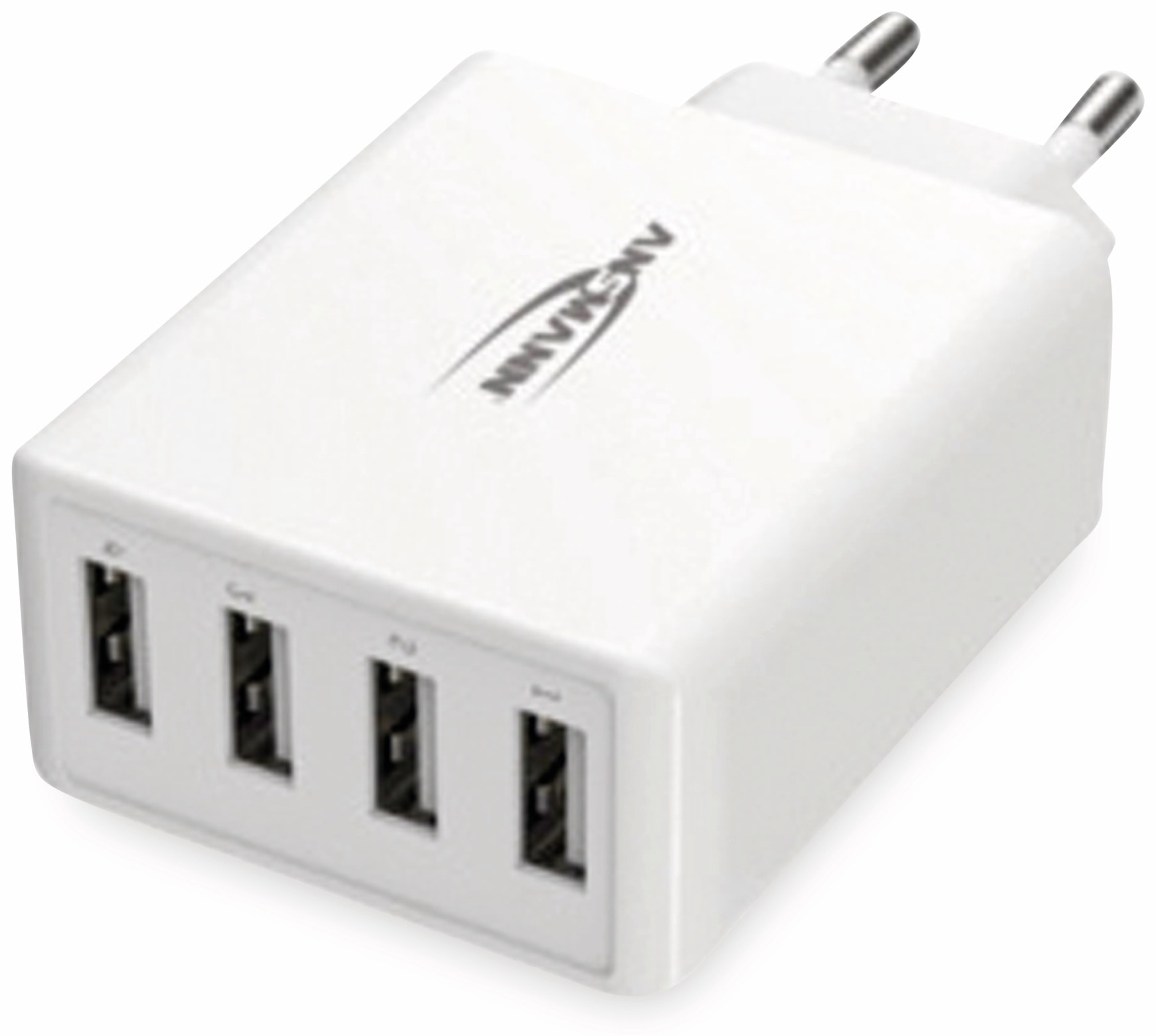 ANSMANN USB-Ladegerät HC430, 30 W, 5 V, 3 A, 4-Port, weiß