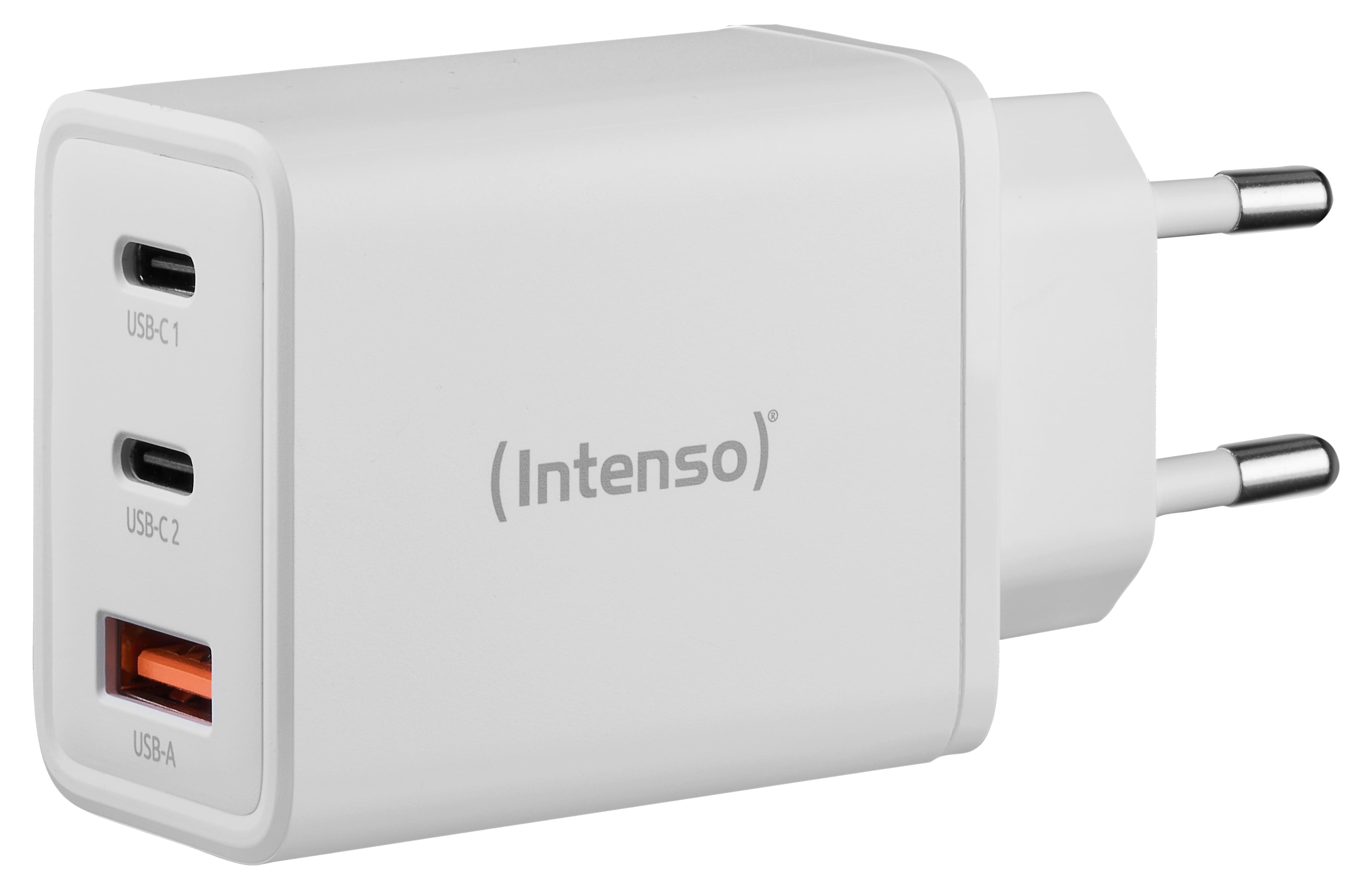 INTENSO USB-Ladegerät  W65ACC 1 x USB-A  und 2 x USB-C GAN,65 Watt 