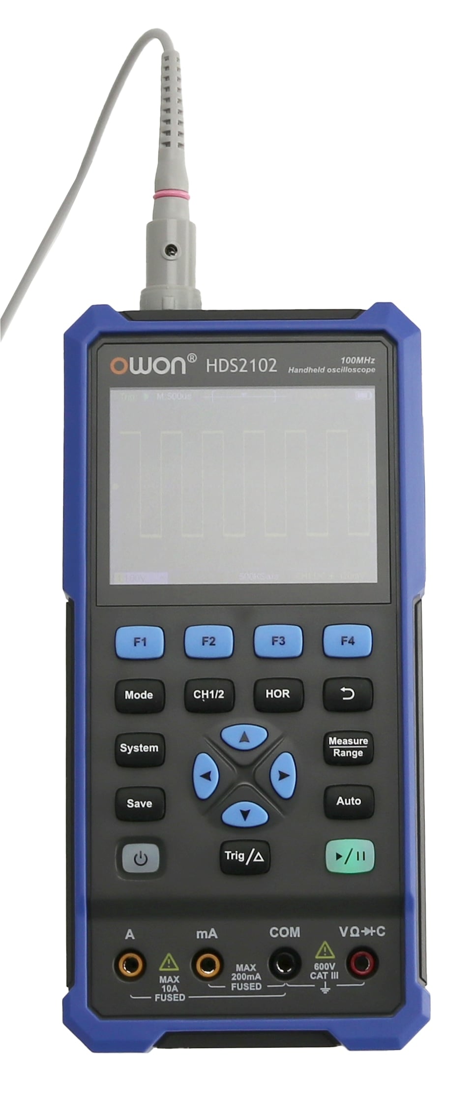 OWON LCD-Oszilloskop mit Multimeter, HDS2102, 2-Kanal, 100 MHz