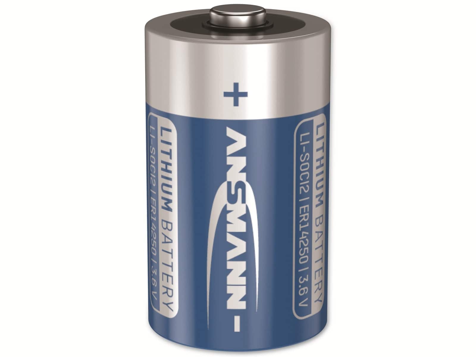 ANSMANN Lithium-Batterie ER14250, 3,6V-, 1200 mAh, AA