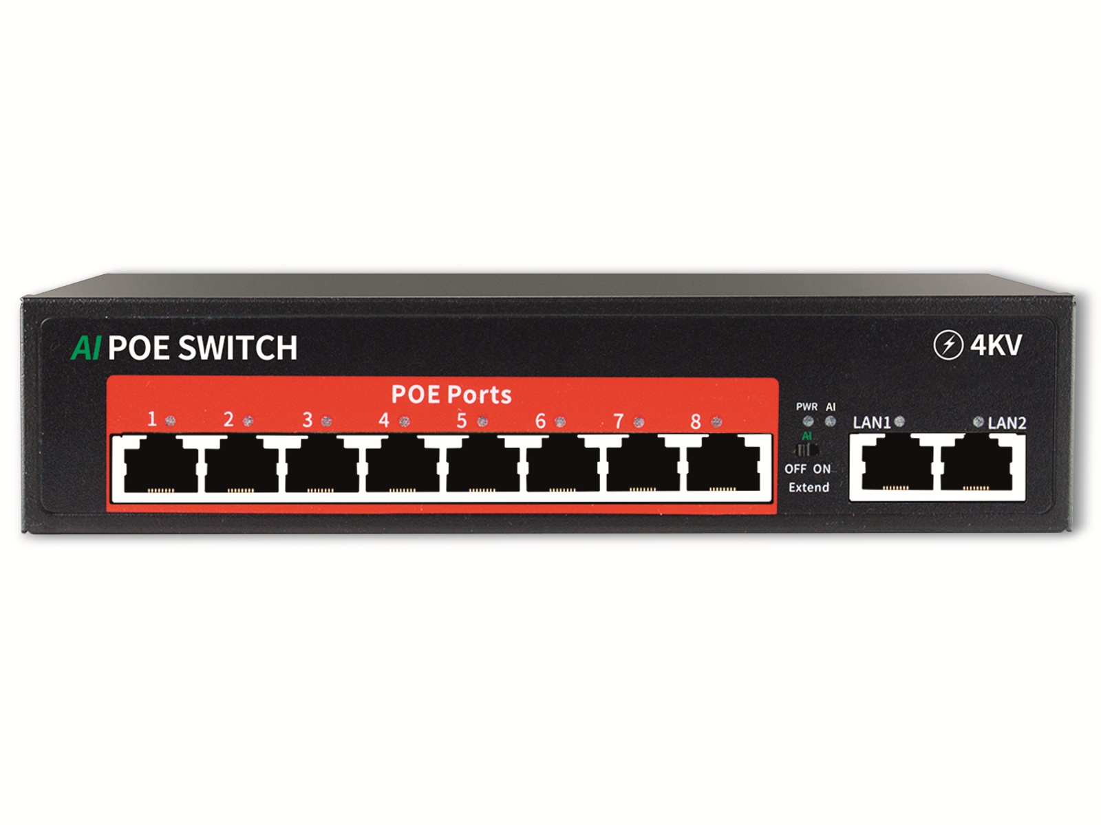 Jovision PoE Netzwerk-Switch CloudSEE PS108, 8-port