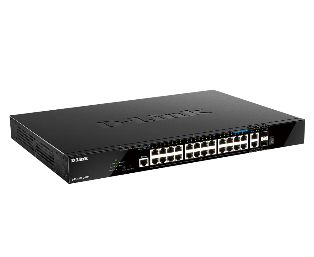 D-LINK Switch DGS-1520-28MP, 440 mm