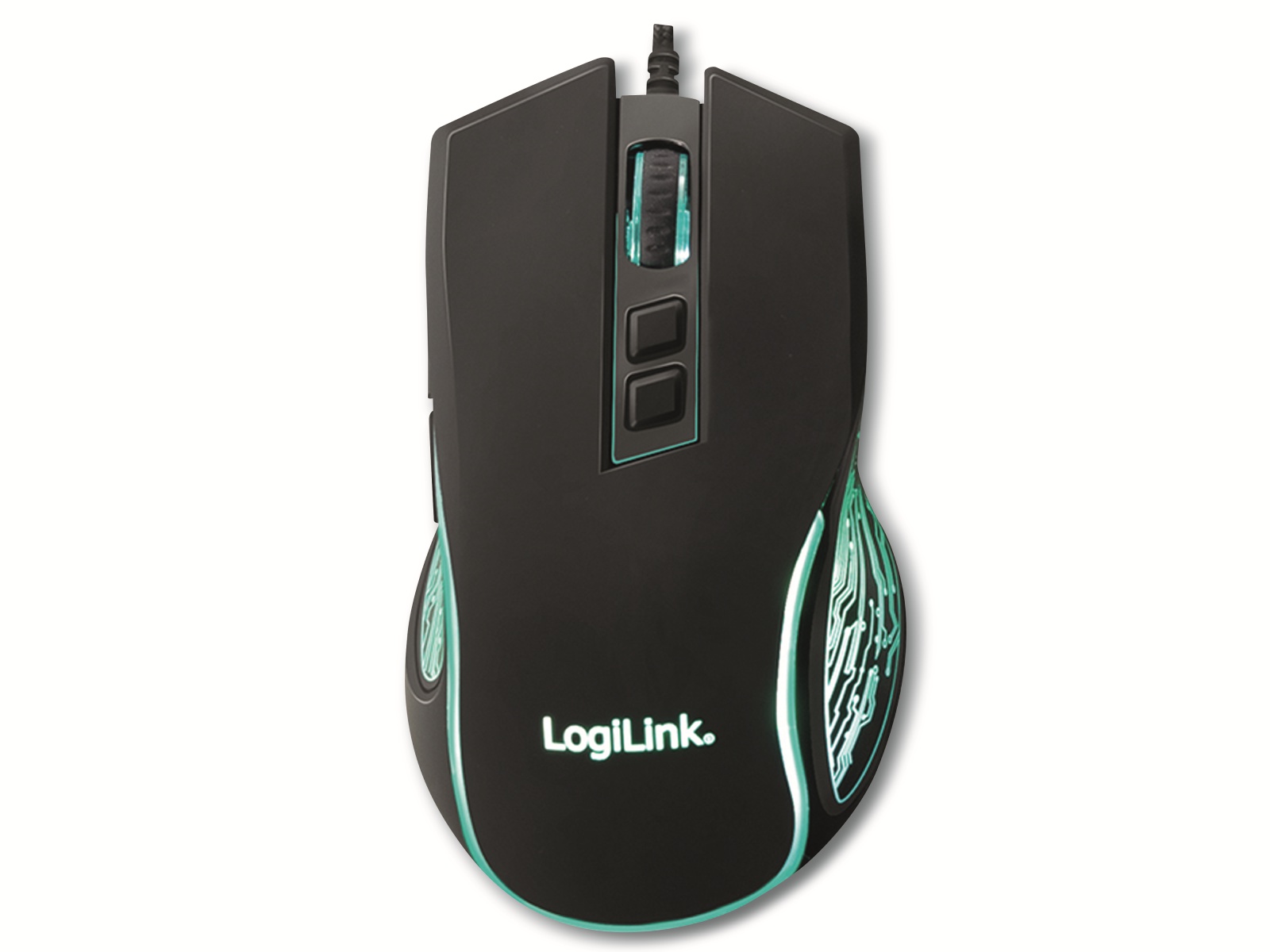 LOGILINK USB-Gaming-Maus ID0207, 1200/1800/2400/3600 dpi, schwarz