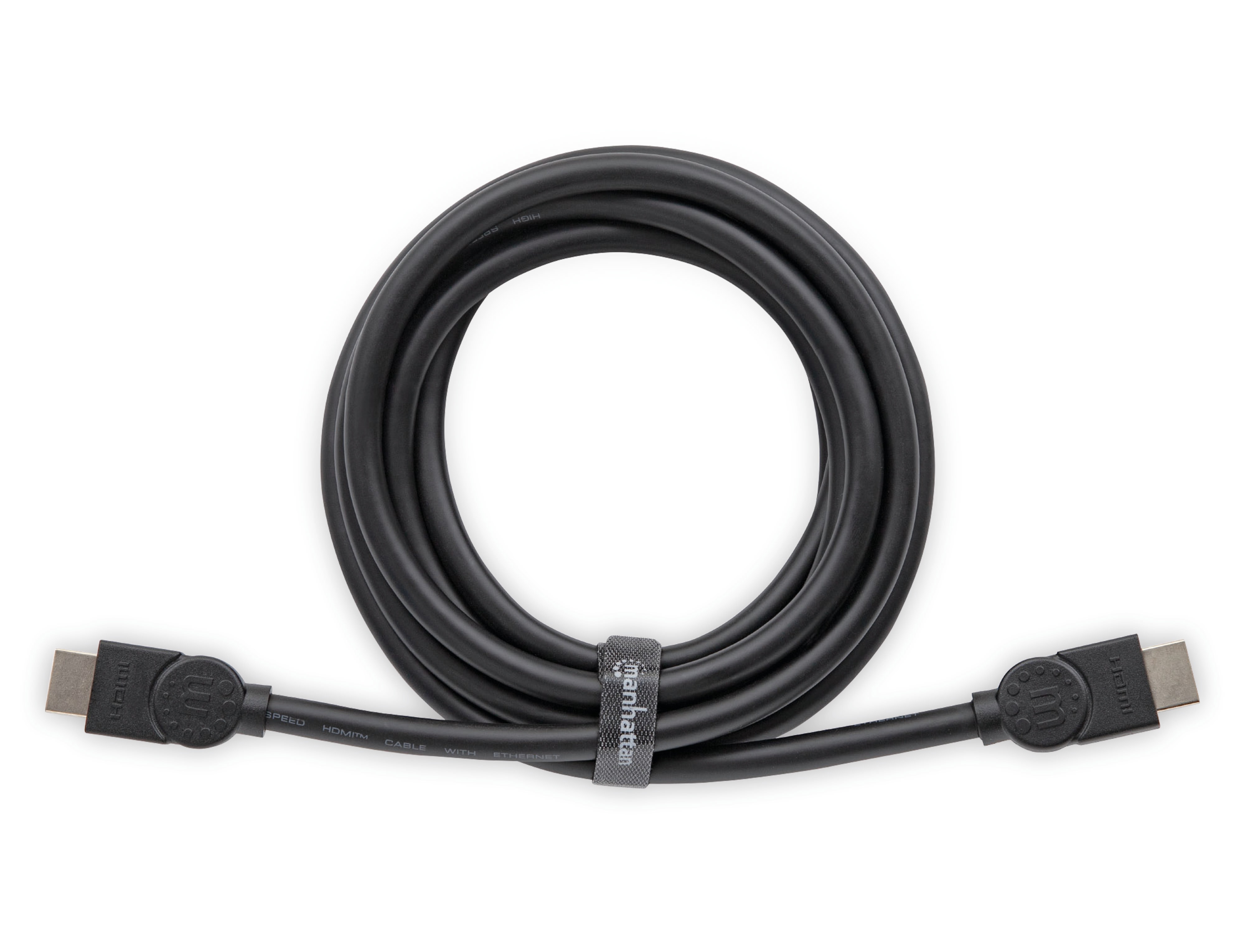 MANHATTAN Premium HDMI-Kabel, 1 m, schwarz
