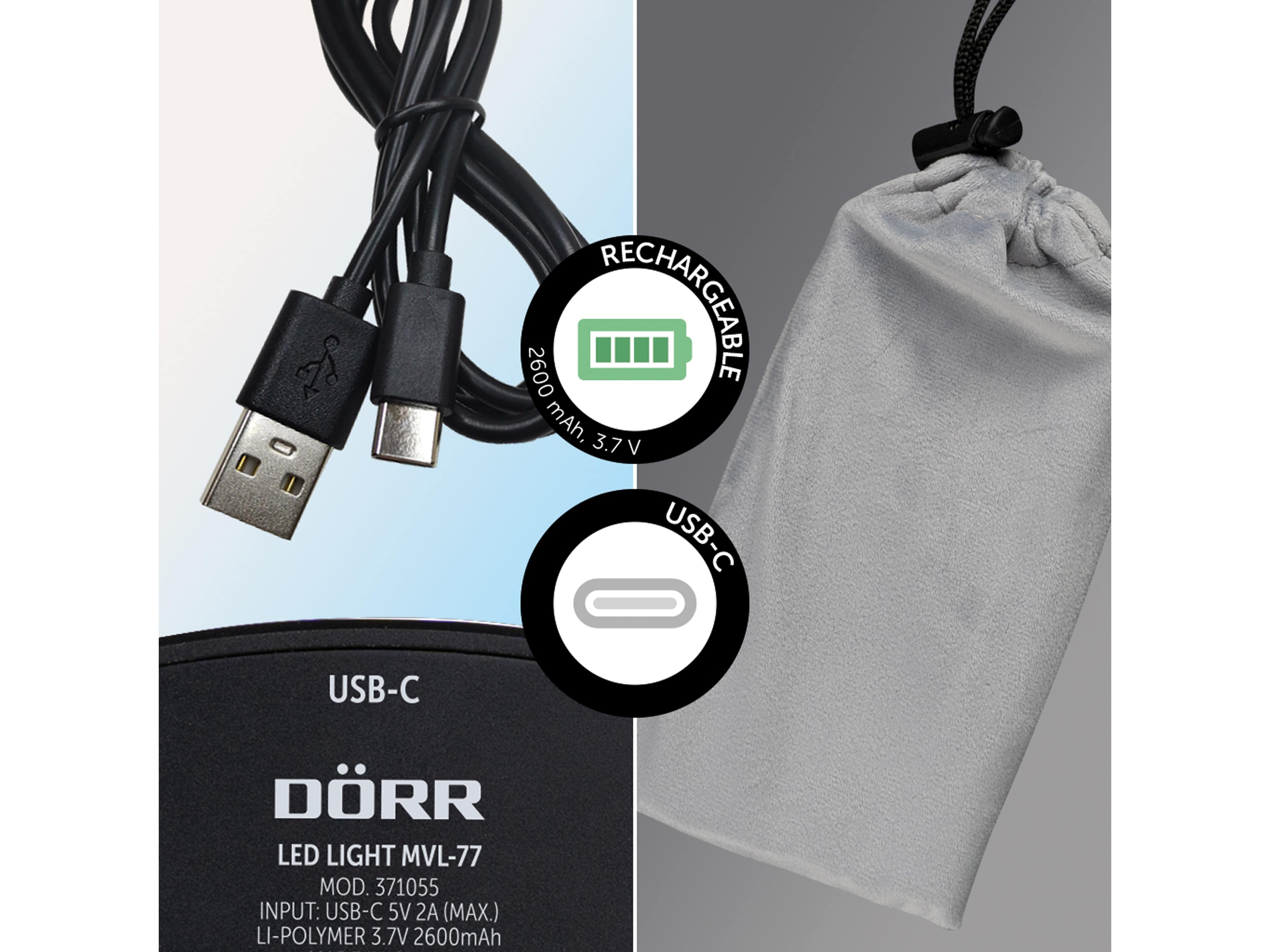 DÖRR LED-Videolicht MVL-77