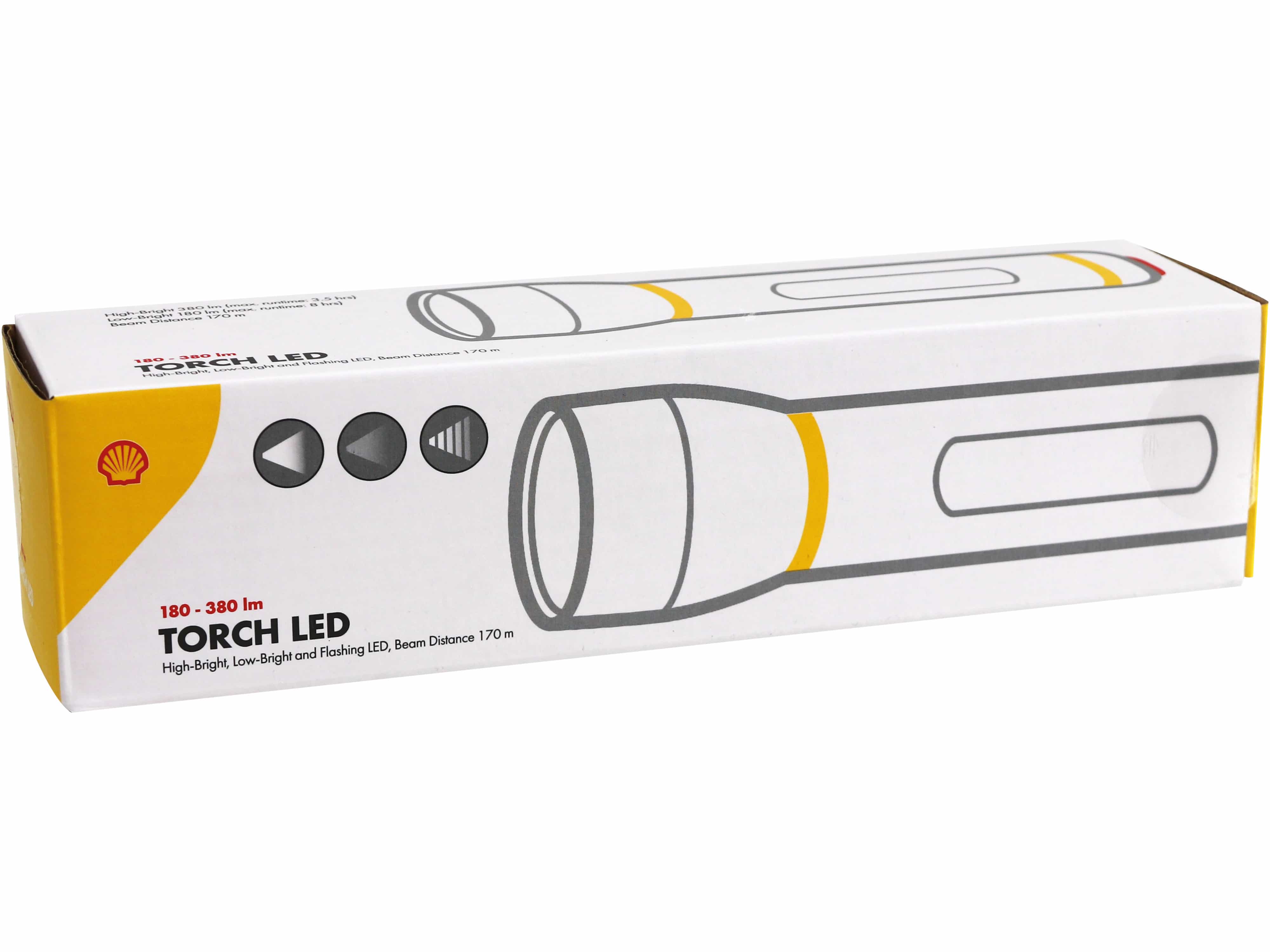 SHELL LED-Taschenlampe, 1 LED, 380 lm, 6x AA